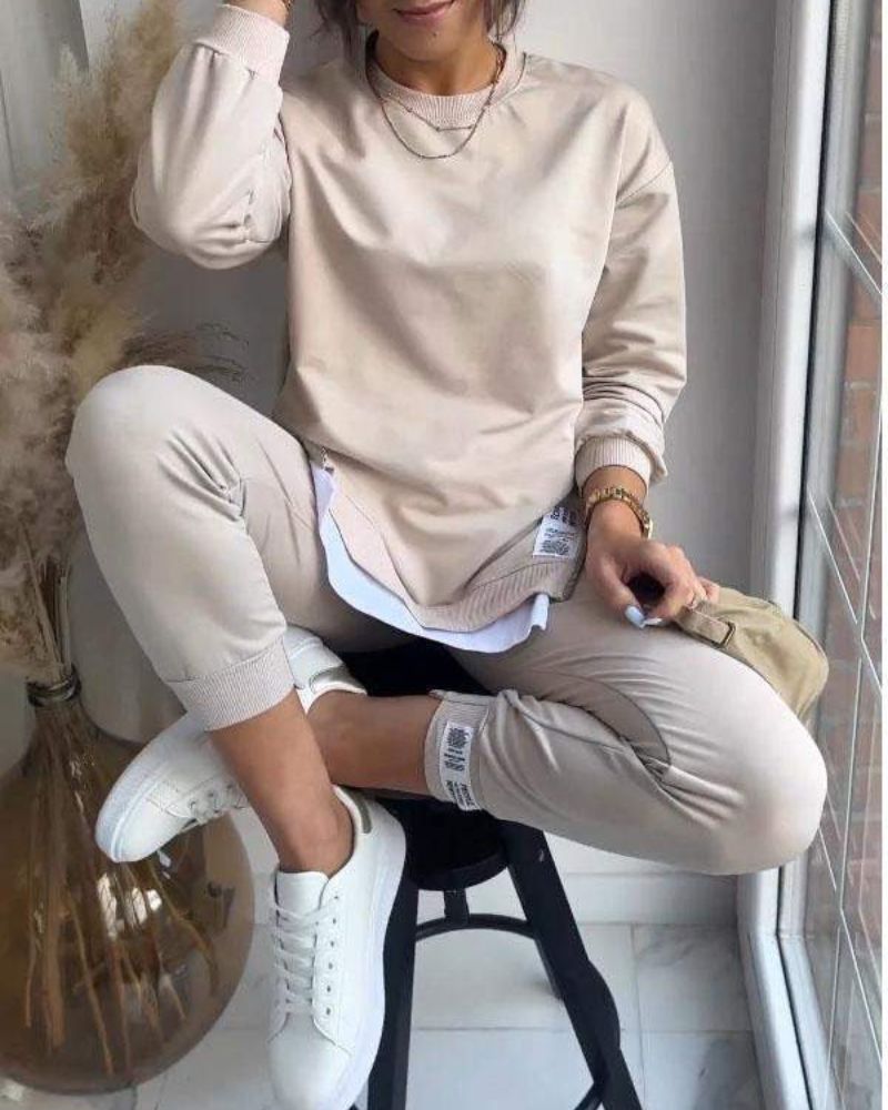 ELINA - Sweater and Trousers Two-piece Set