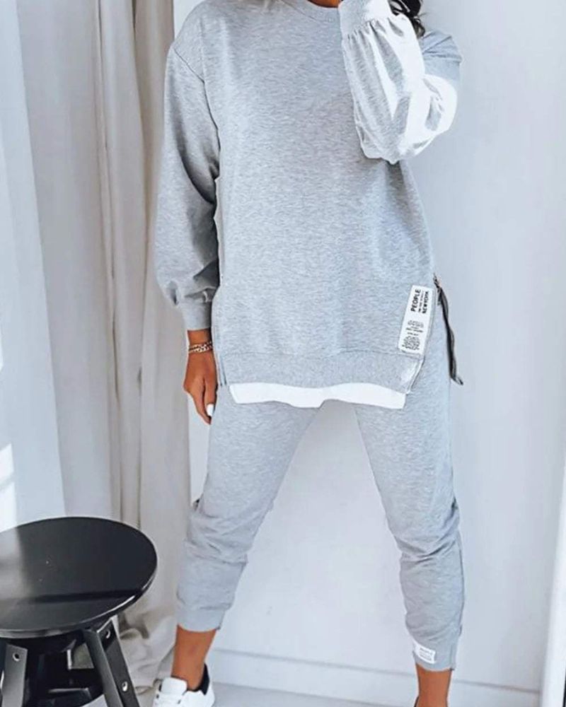 ELINA - Sweater and Trousers Two-piece Set