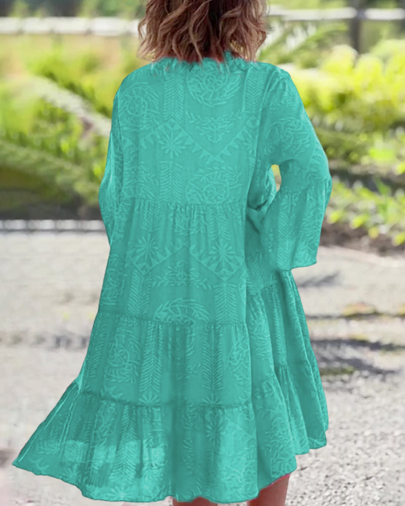 SARA - Boho loose 3/4 sleeve dress