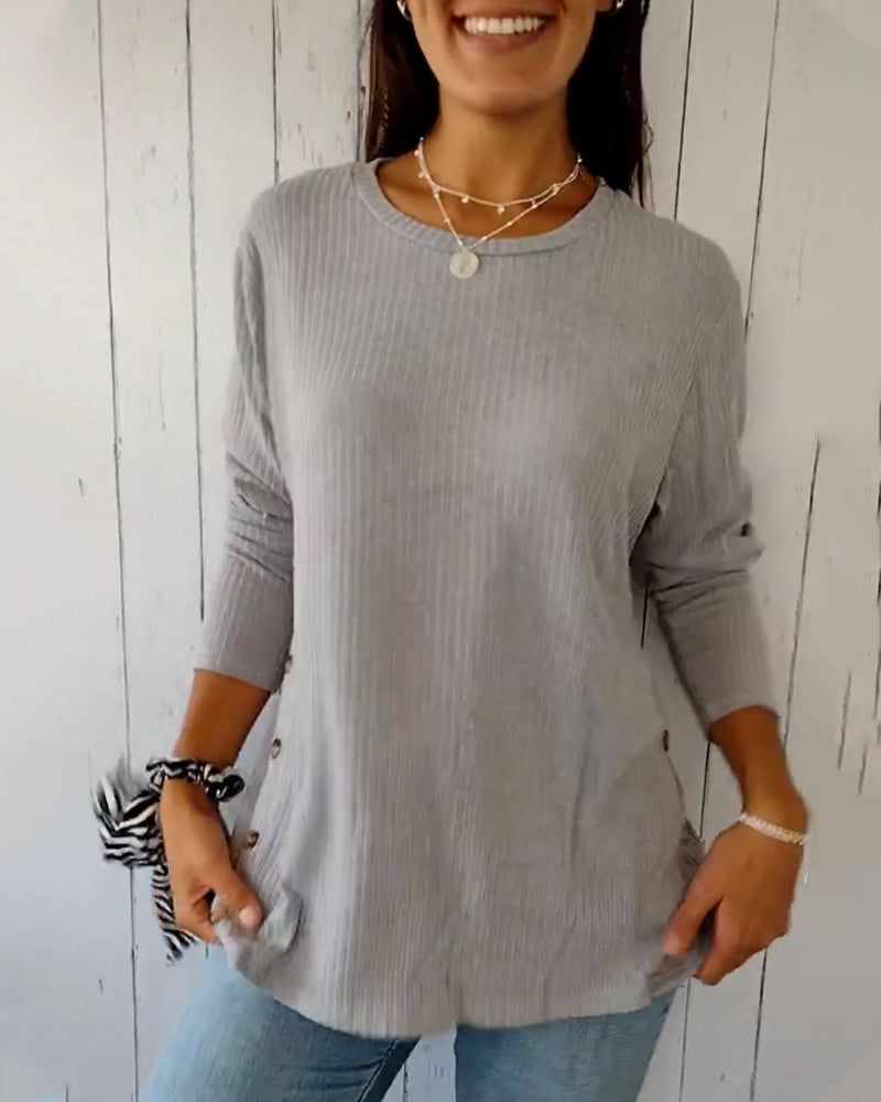 CAROLINA - COMFORTABLE CREWNECK TOP