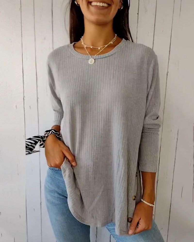 CAROLINA - COMFORTABLE CREWNECK TOP