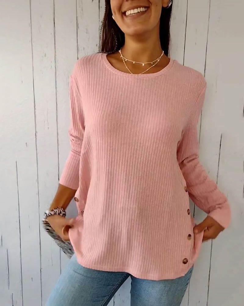CAROLINA - COMFORTABLE CREWNECK TOP