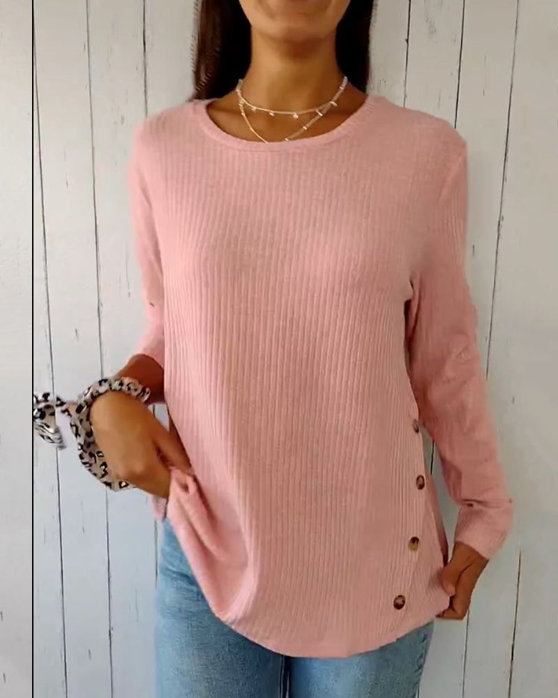 CAROLINA - COMFORTABLE CREWNECK TOP