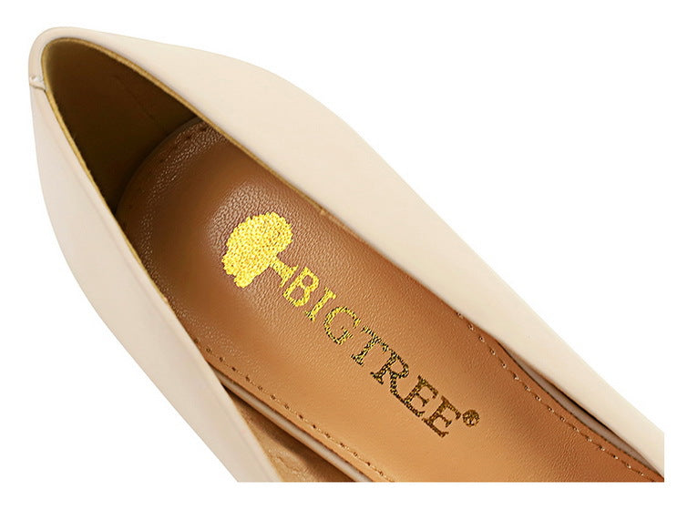 Slim Fit Low Cut Pointed Toe Stiletto Heel