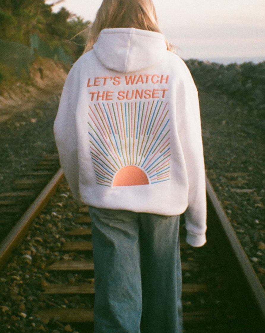 Katie - Stylish Hoodie "Lets watch the sunset"