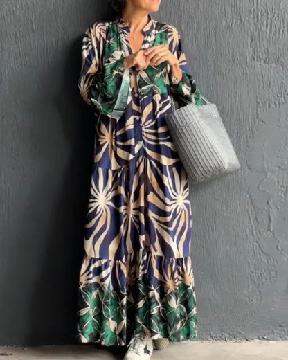 VALIRIA - FLOWY PRINTED DRESS