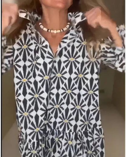 MILLANA - Bohemian Print Dress