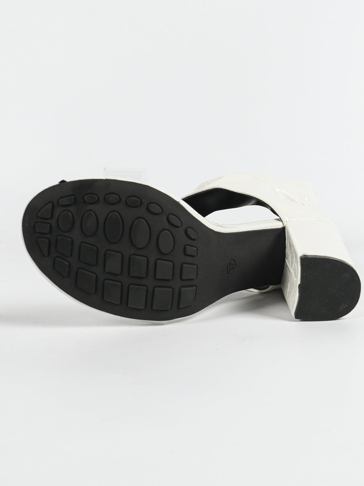 Mid Calf Shoes Peep Toe Heel