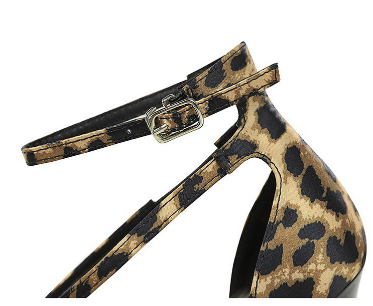 Cutout Square Toe Suede Strap Stiletto