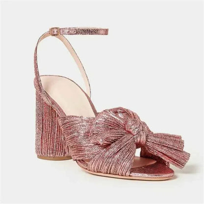Umbilical Bow High Heel Sandal
