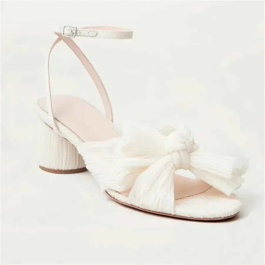 Umbilical Bow High Heel Sandal