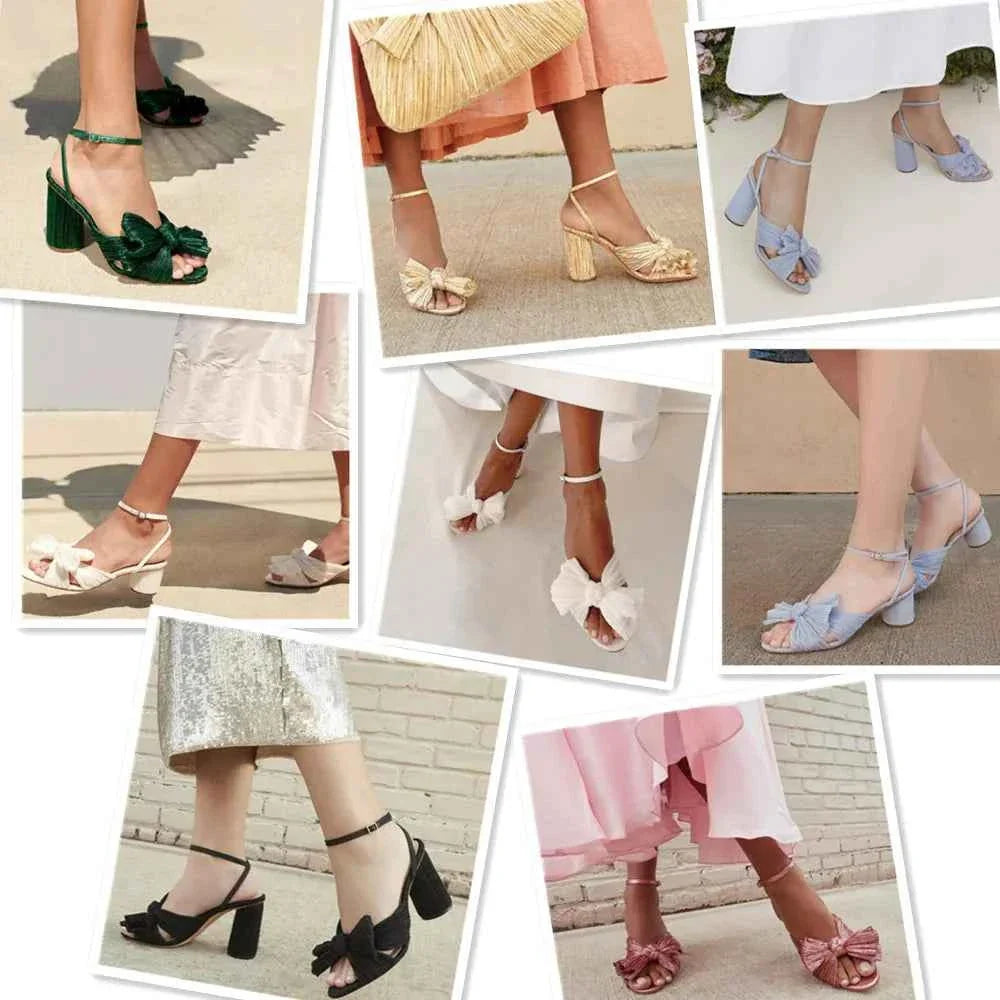 Umbilical Bow High Heel Sandal