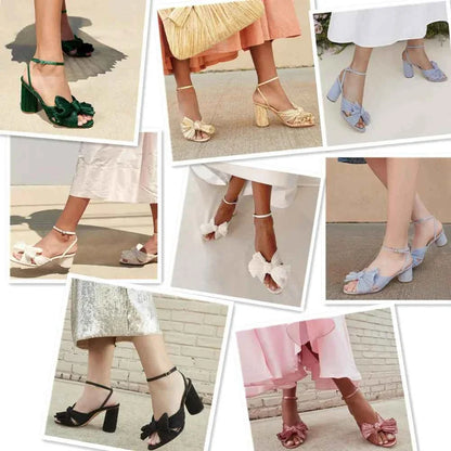 Umbilical Bow High Heel Sandal