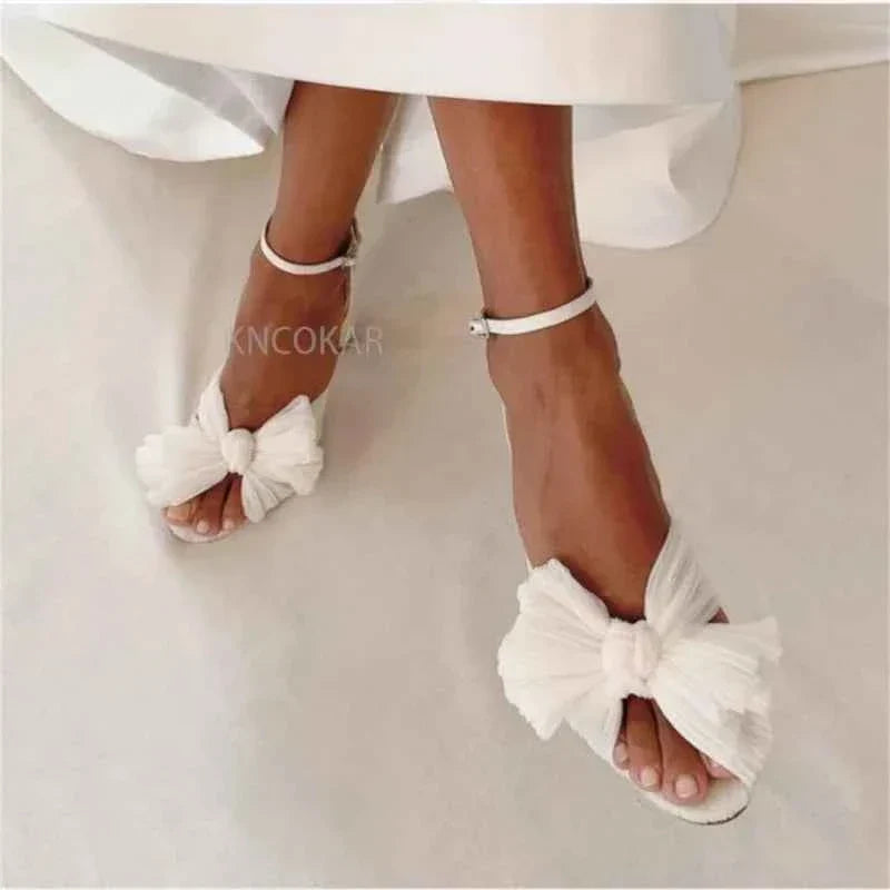 Umbilical Bow High Heel Sandal