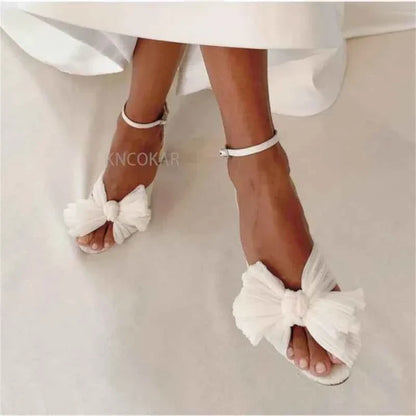 Umbilical Bow High Heel Sandal