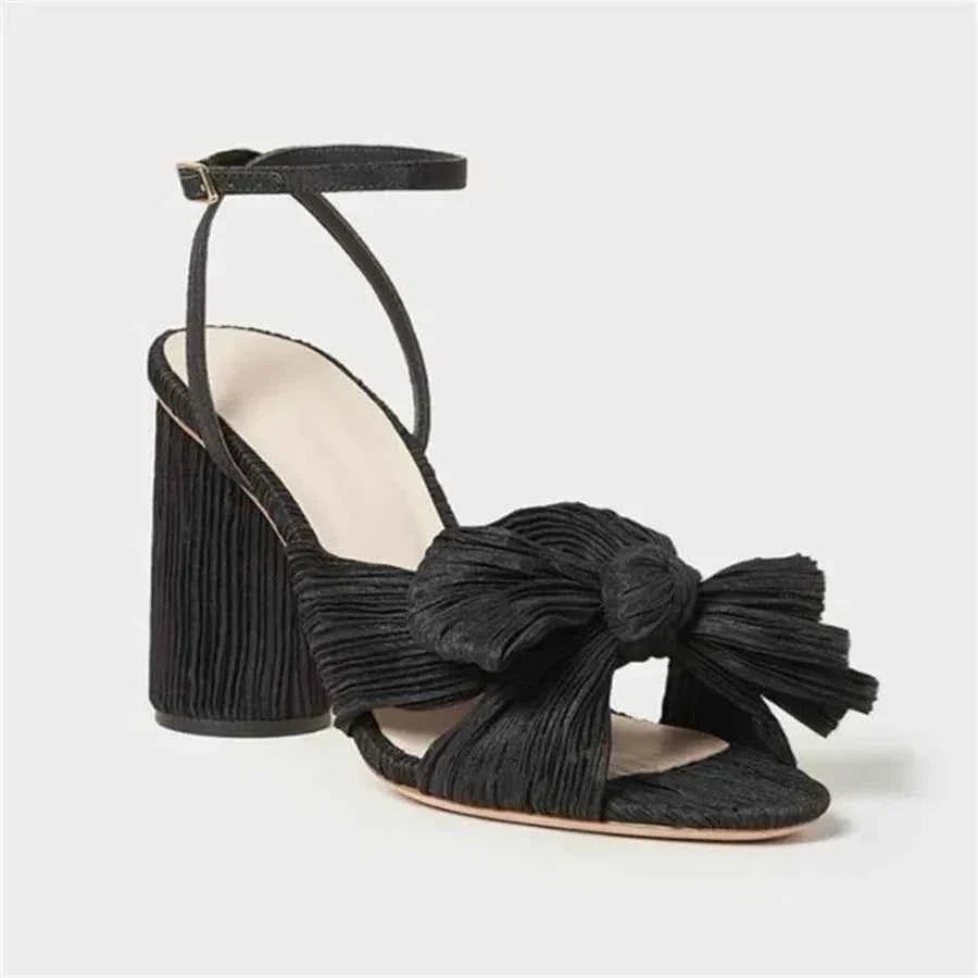 Umbilical Bow High Heel Sandal