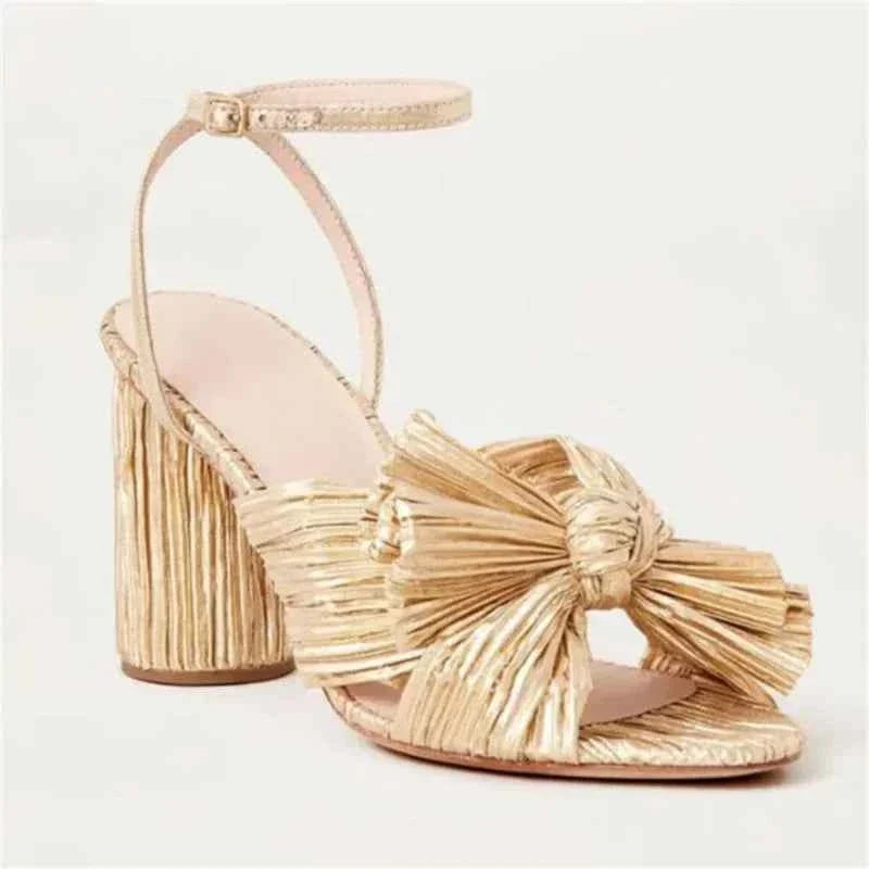 Umbilical Bow High Heel Sandal
