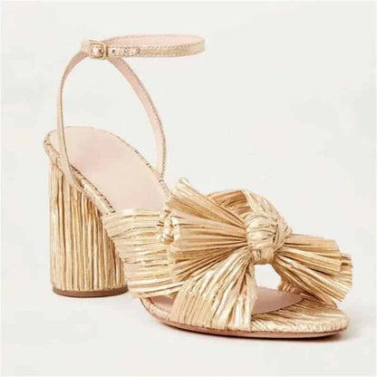 Umbilical Bow High Heel Sandal