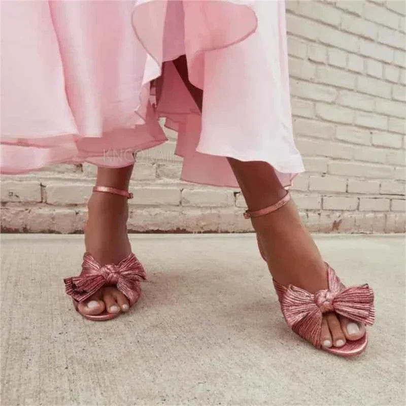 Umbilical Bow High Heel Sandal