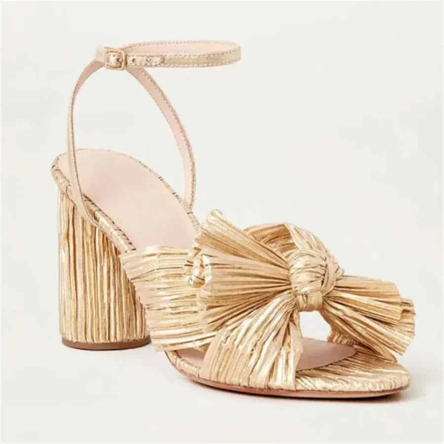 Umbilical Bow High Heel Sandal