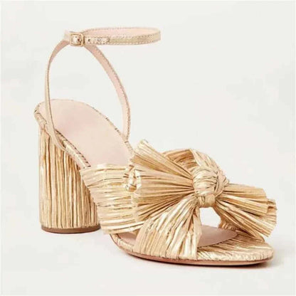 Umbilical Bow High Heel Sandal
