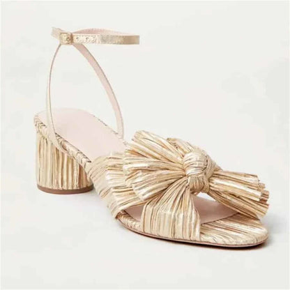 Umbilical Bow High Heel Sandal