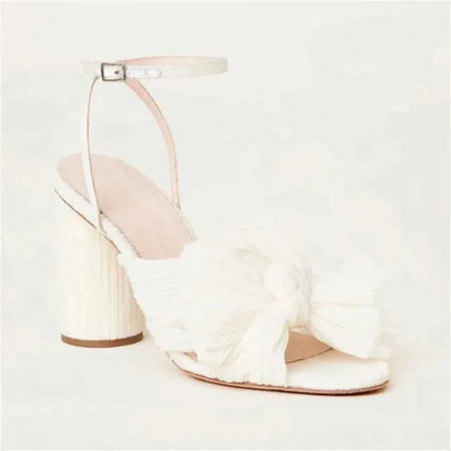 Umbilical Bow High Heel Sandal