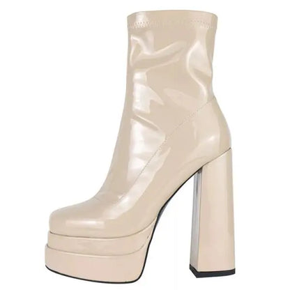 Basic Square Toe Ankle Boots