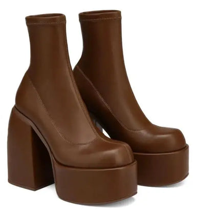 Basic Square Toe Ankle Boots