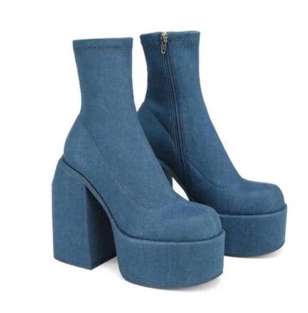 Basic Square Toe Ankle Boots