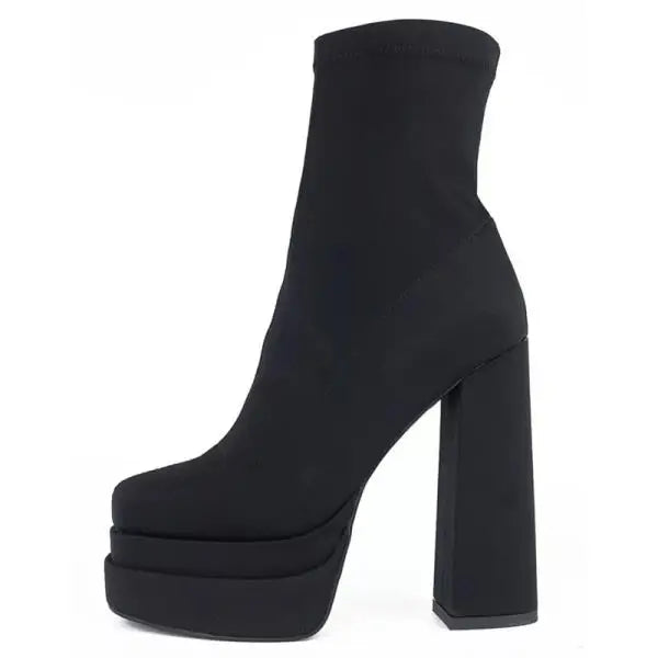 Basic Square Toe Ankle Boots