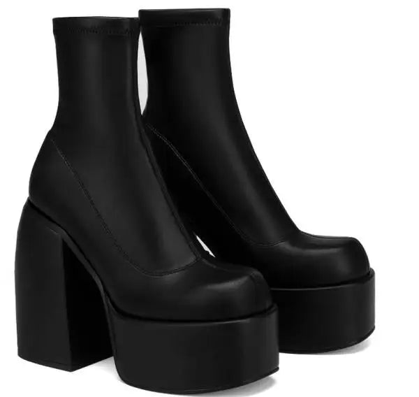 Basic Square Toe Ankle Boots
