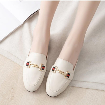 Pointed Toe Loafers Slides