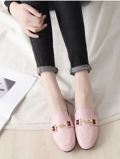 Pointed Toe Loafers Slides