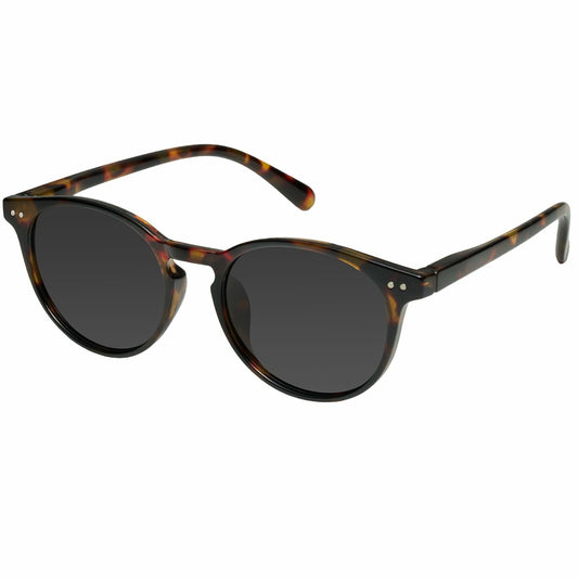 mosanana Polarized Round Sunglasses Small Tortoise Grey Casual Women MS52361