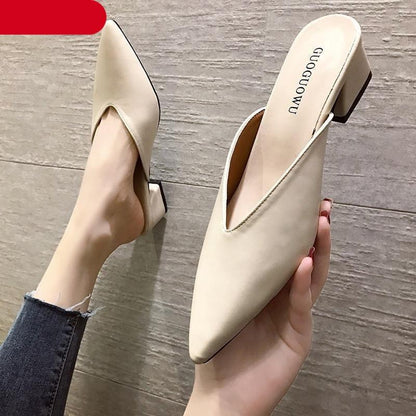 Slip On Square Heel Loafers