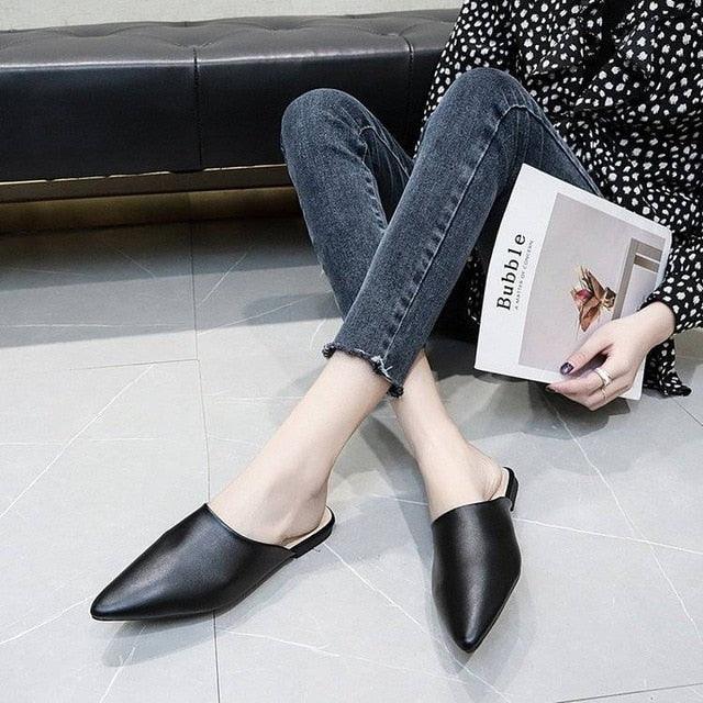 Slip On Square Heel Loafers