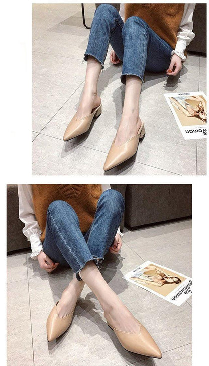 Slip On Square Heel Loafers